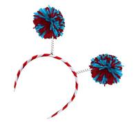 BLNGET Bandeau à pompons 3 couleurs pour les jours de l'indépendance, les réunions de famille, les événements patriotiques pour les fêtes de fin d'année