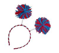 BLNGET Bandeau à pompons 3 couleurs pour les jours de l'indépendance, les réunions de famille, les événements patriotiques pour les fêtes de fin d'année
