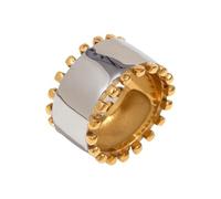 BLNGET Boucles d'oreilles en acier inoxydable avec bordure dorée - Étanche - Tendance - Pour une utilisation polyvalente, As show, Acier inoxydable