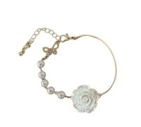 BLNGET Bracelet fait à la main avec des roses élégantes symbolisant l'amitié passionnée, As show