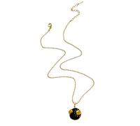 BLNGET Collier avec pendentif en forme de carte de tarot rétro pour femme en acier inoxydable robuste avec motif zodiaque, As show, Acier inoxydable