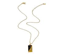 BLNGET Collier avec pendentif en forme de carte de tarot rétro pour femme en acier inoxydable robuste avec motif zodiaque, As show, Acier inoxydable