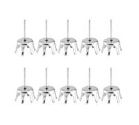 BLNGET Lot de 10 composants de boucles d'oreilles tendance avec motifs personnalisés pour un port confortable dans les bijoux pour adultes, As show, Acier inoxydable