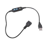 BLNGET Minuterie USB préréglée de 1 à 30 minutes avec bouton de temps pour bureau, maison, appareils électroniques, noir, affichage numérique, câble de commutation