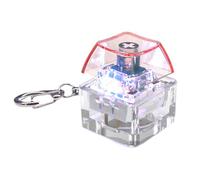 BLNGET Porte-clés avec testeur de touches mécaniques à 1 touche avec éclairage LED pour réduire le stress et se détendre pour la maison ou le bureau