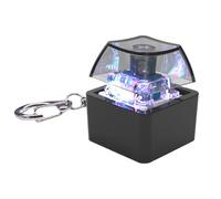 BLNGET Porte-clés avec testeur de touches mécaniques à 1 touche avec éclairage LED pour réduire le stress et se détendre pour la maison ou le bureau