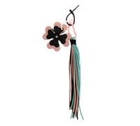 BLNGET Porte-clés fait main en velours côtelé avec pampilles - Accessoire personnalisable - Pendentif pour femme
