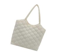BLNGET Sac de travail fourre-tout avec fermeture éclair, grand sac à main matelassé, sac à main décontracté pour femme, pour rendez-vous, université, voyage, Tel que montré, Taille unique