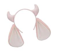 BLNGET Serre-tête en corne de mouton à fourrure pour fêtes costumées, spectacles, accessoires légers et confortables