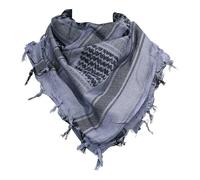 blntackle76 Grande écharpe Shemagh militaire arabe écharpe tactique désert foulard pali 110 x 110 cm 100 % coton pour hommes et femmes, bleu/noir, taille unique