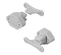 blntackle76 Lot de 1, 2, 4, 6 ou 8 arrêts de porte pour caravane, blanc, noir, support de porte pour camping-car, loquet de porte pour camping-car, sécurité de porte (2 pièces gris)