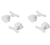 blntackle76 Lot de 2, 4, 6 ou 8 butées de porte pour caravane, blanc, support de porte pour camping-car, loquet de porte (4 pièces)