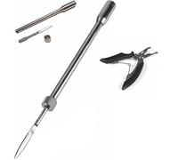 blntackle76 Lot de 2 tue-poissons robustes en acier inoxydable avec lame à vis 2 en 1 avec lame antirouille + ciseaux de pêche gratuits