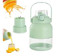 Bloame Blender, Bloame Juicer, Electric Citrus Juicer with Straw and Two Lid, Portable Smoothie Blender Juice Electric for Kitchen, Travel Fruit Juicer Squeezer (Green)