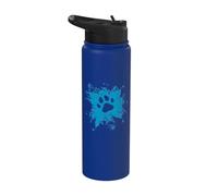 Blob de peinture à empreinte de patte de chien Stainless Steel Insulated Water Bottle