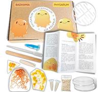 Blob Kit Vivant de Culture | 3 Blobs (Jaune et Orange) + Labyrinthe et colorants d’expérimentation + Guide Complet | Élevage Français Premium | Achat Blob Cadeau Ludique