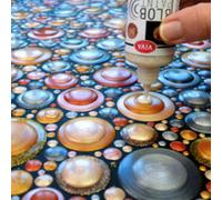 Viva Decor Peinture Blob métallique – Doré 90 ml – Prête à l'emploi – Fabriqué en Allemagne