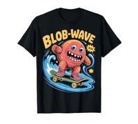 Blob-Wave Monster Skateboard T-Shirt