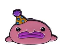 Blobfish Badge à épingle en émail Motif poisson blob 3,2 cm, 1.25 Inches, Émail, émail