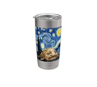Blobfish Peinture Van Gogh Nuit étoilée Art Gobelet isotherme en acier inoxydable double paroi