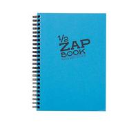 Clairefontaine 8349C Carnet Spiralé 1/2 Zap Book - 80 Feuilles Papier Croquis 100% Recyclé - A5 14,8x21 cm 80g - Couleur de Couverture Aléatoire