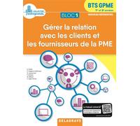 Collectif – Bloc 1 : Gérer relation clients & fournisseurs PME – GPME 1re-2e – Pochette élève 2018