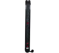 Chacon Multiprise 10x16A 1,5 m avec 2 interrupteurs – Noir