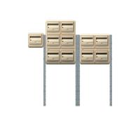 Bloc 11 boîtes aux lettres extérieures avec pieds de fixation