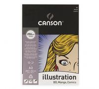 Canson-Infinity Bloc Illustration 12 feuilles A3 250 g/m² Blanc