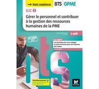 Gérer Le Personnel Et Contribuer À La Grh De La Pme Bts Gpme 2e Année Bloc 3 - Manuel De L'élève