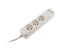 Bloc 3 Prises 16A 2P+T avec 2 USB - Zenitech