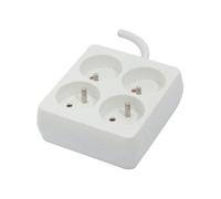 Bloc 4 16 A carré avec cordon 0 9 m FR Blanc