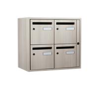 Bloc 4 boîtes aux lettres Acier - Acacia