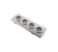 Zenitech Bloc 4 prises à câbler 16A 2P+T – Gris
