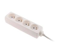 Bloc multiprise 4 prises 2P+T 16A blanc - Zenitech