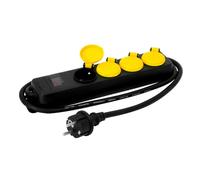 Bloc 4 Prises 16A+T IP 44 Etanche avec Inter. Cable HO7RN-F, 1, 30 M