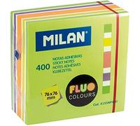 Bloc 400 Notes Adhésives Couleurs Fluo 76x76 Mm (Vert,Multicolore)