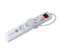 - Bloc 4x 16A 2P+T avec interrupteur +2xUSB - Blanc