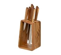 Bloc 5 Couteaux en Bois "Acacia" 36cm Marron