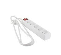 Bloc 5 x 16 A avec interrupteur - 1,5 m - blanc (FR)
