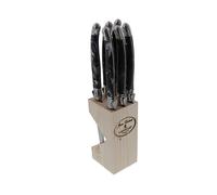 Bloc 6 couteaux à steak Laguiole lame inox 11 cm Jean Dubost