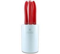 Bloc 6 couteaux steak Laguiole Evolution Rouge Rouge G