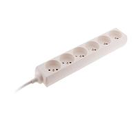 Bloc 6 prises 16A 2P+T - Blanc - Zenitech