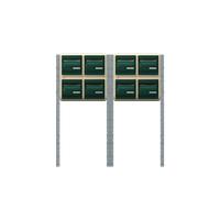 Bloc 8 boîtes aux lettres extérieures (2 x B4) avec pieds de fixation