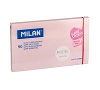 MILAN Bloc-notes 90 notes super adhésives rose pastel 76 x 127 mm