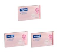 Bloc 90 notes super adhésives rose Pastel 76 x 127 mm (Lot de 3)