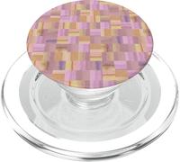 Bloc à Carreaux Aquarelle Violet et Rose, Tendance et Moderne PopSockets PopGrip pour MagSafe