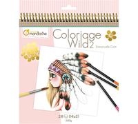 Bloc À Colorier 28 Feuilles (14 D. X 2) WILD 3 | Avenue Mandarine