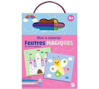 Bloc à colorier avec feutres magiques - Monde magique