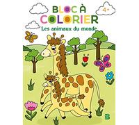 Bloc à colorier - Les animaux du monde
